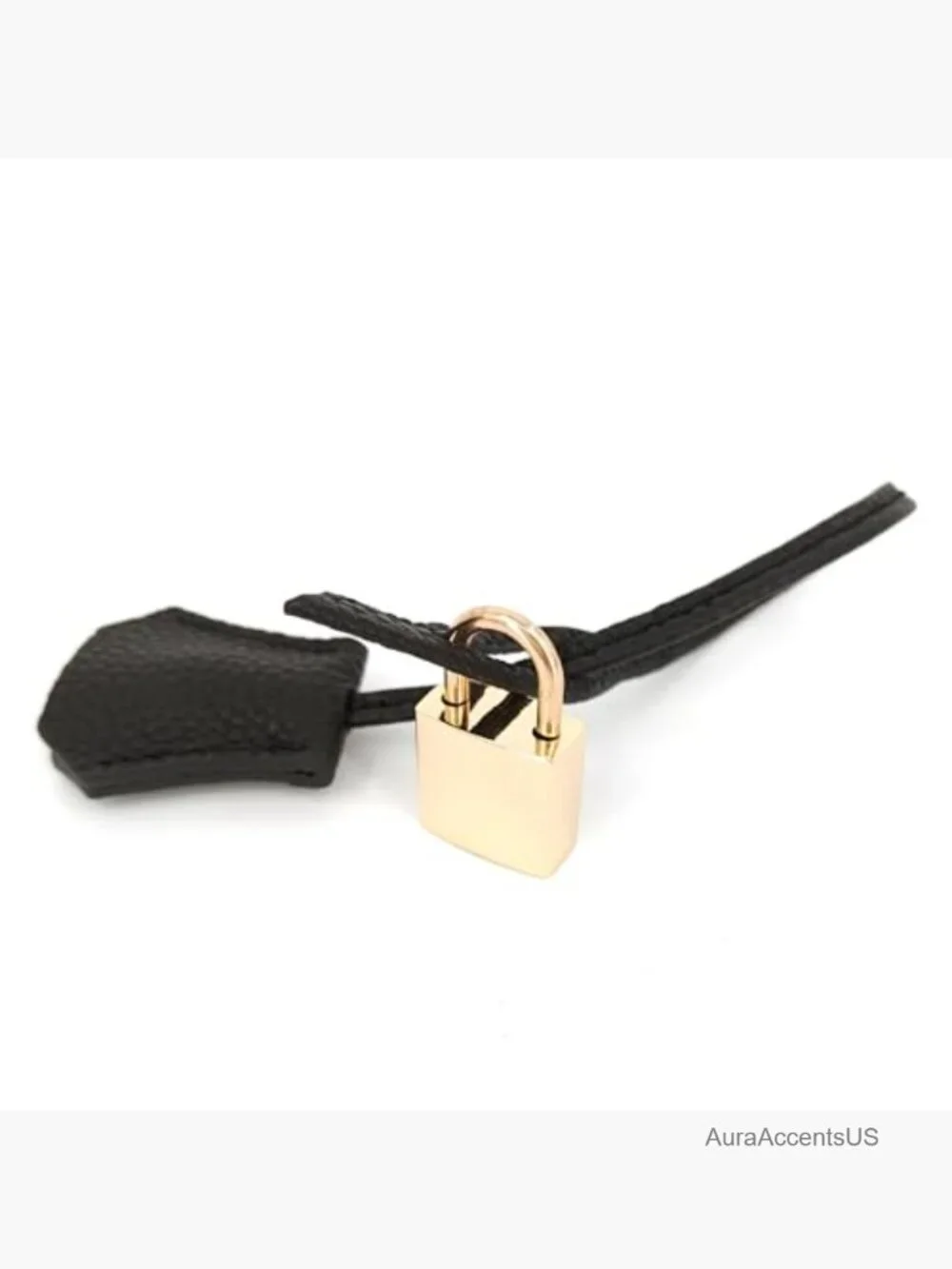 Genuine Leather Key Clochette Bag Charm Bell Key Holder Purse Keychain Handbag